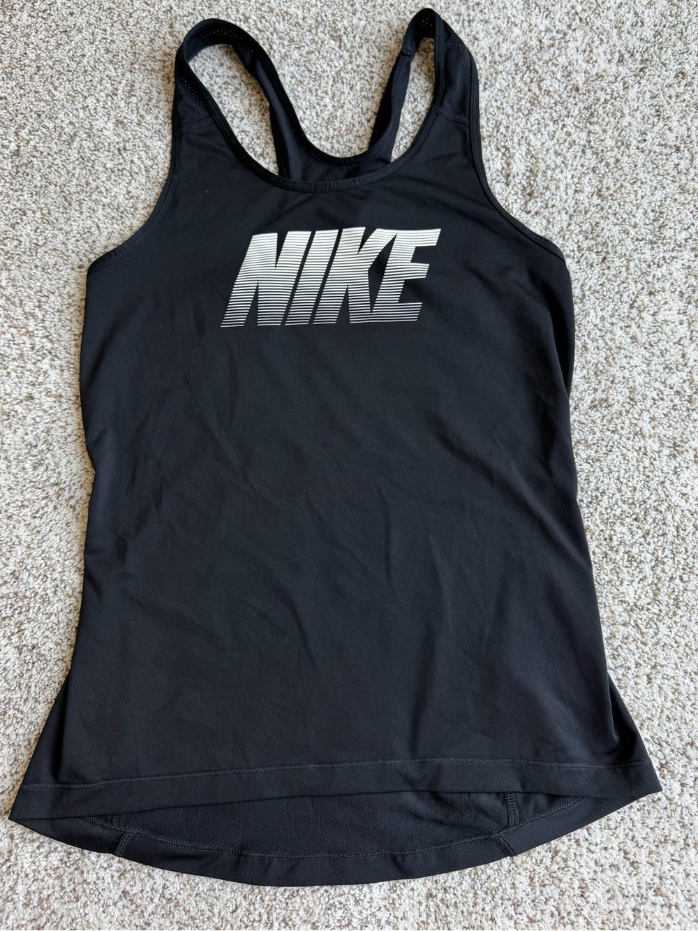 Nike Pro Dri-FIT Black Racerback Athletic Tank Top Women’s Small S Training